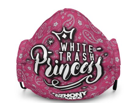 White Trash Princess Premium Face Mask (White or Black Straps) Discount