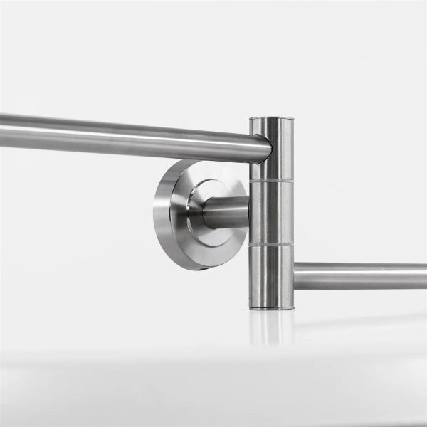 Towel Rail Double Swivel Wall Mounted 50cm Hot on Sale