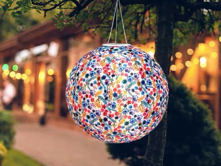 12inch Solar Printed Lantern Online Hot Sale