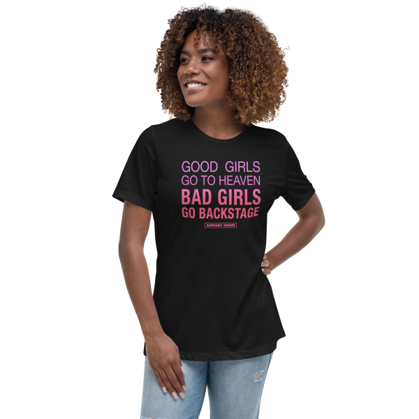 Women s Good Girls Bad Girls Relaxed T-Shirt - Available in 4 Colors (S-3XL) Cheap