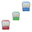 Small Bird Cages 22cm x 27cm for Canaries, Budgies, Finches, Metal, Accessories - Random Colour Discount