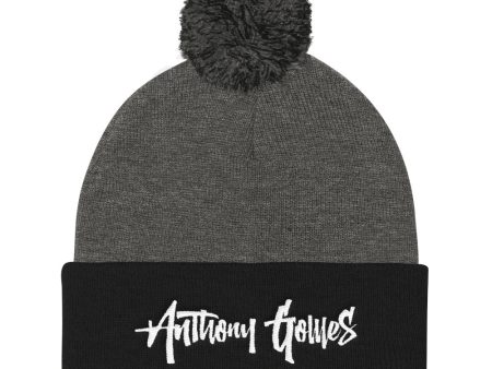 Logo Pom Pom Knit Cap Cheap