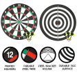 15 Inch Double sided Dartboard Online now