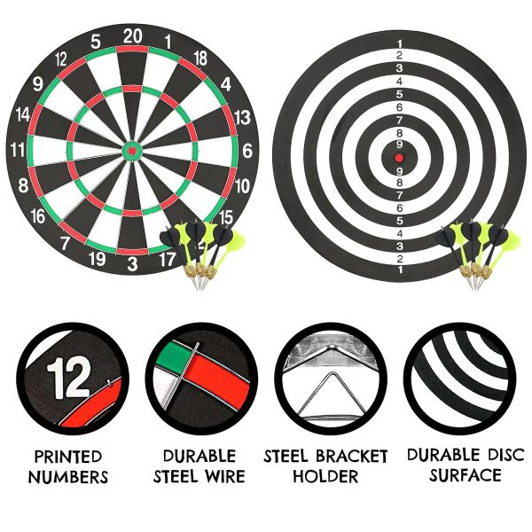 15 Inch Double sided Dartboard Online now