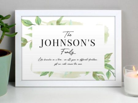 A4 Framed Personalised Print For Discount