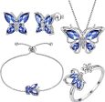 5pcs Butterfly Jewelry Set Online Sale