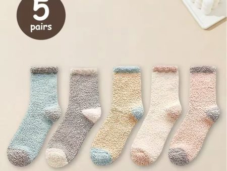 5 Pairs Bed Socks Fashion