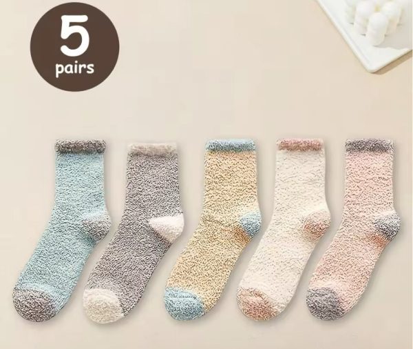 5 Pairs Bed Socks Fashion