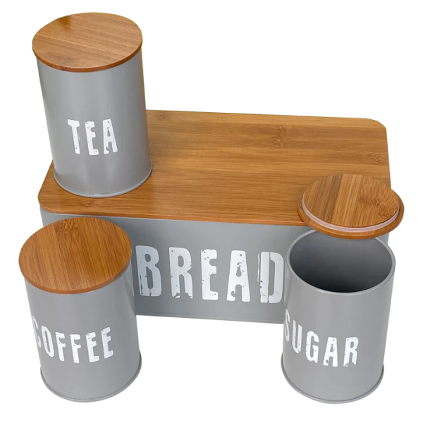 4 Pices Bread Bin Kitchen Set For Cheap