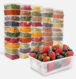 20 x Clear Plastic Containers Tubs with Lids For Cheap