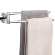 Towel Rail Double Swivel Wall Mounted 50cm Hot on Sale