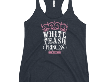 Women s White Trash Princess Racerback Tank (Available in 3 Colors) Discount