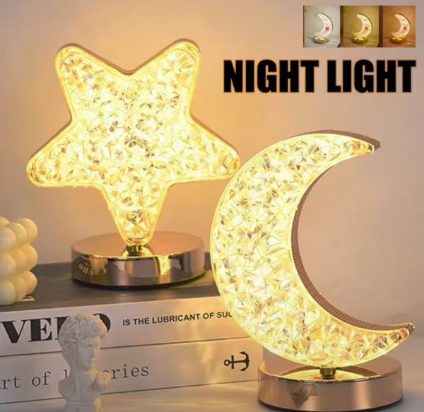 3 Colors LED Crystal Lamp For Sale