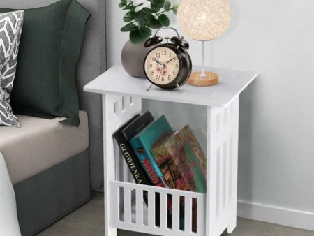 White small table sofa table storage rack Online Sale