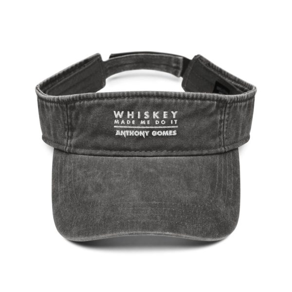 The Whiskey Made Me Do It Denim Visor (Available in 3 Colors) on Sale