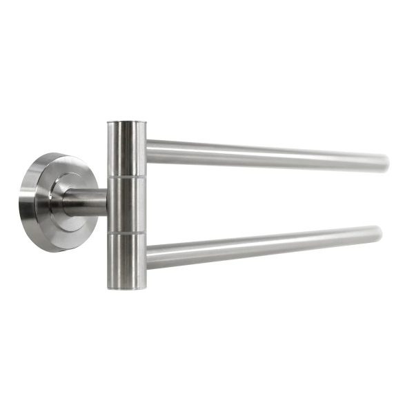 Towel Rail Double Swivel Wall Mounted 50cm Hot on Sale