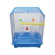 Small Bird Cages 22cm x 27cm for Canaries, Budgies, Finches, Metal, Accessories - Random Colour Discount