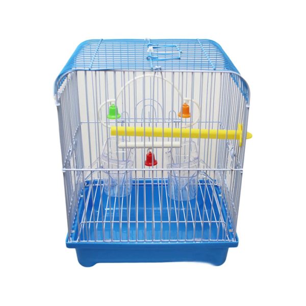 Small Bird Cages 22cm x 27cm for Canaries, Budgies, Finches, Metal, Accessories - Random Colour Discount