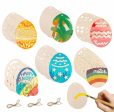 30pcs Creative Easter Egg Shape Wooden Slices For Sale