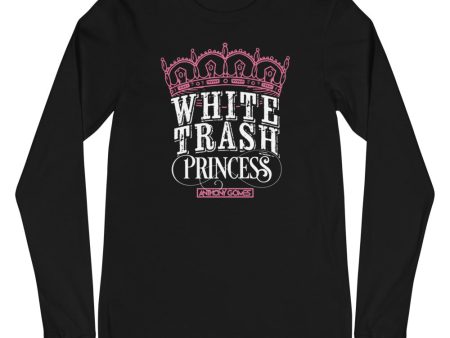 White Trash Princess Unisex Long Sleeve Tee (Available in 4 Colors) Hot on Sale