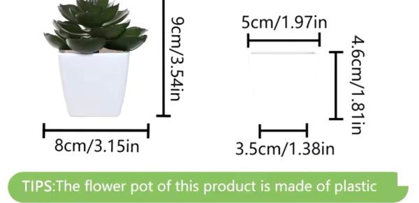 3PCS Artificial Evergreen Plant Supply