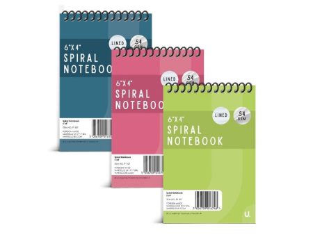 Spiral Notebook 6 x 4 inch Pack of 3 on Sale