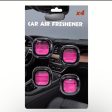 4 Pack Long-Lasting Car Air Freshener Vent Clips with Essential Oil Hot on Sale