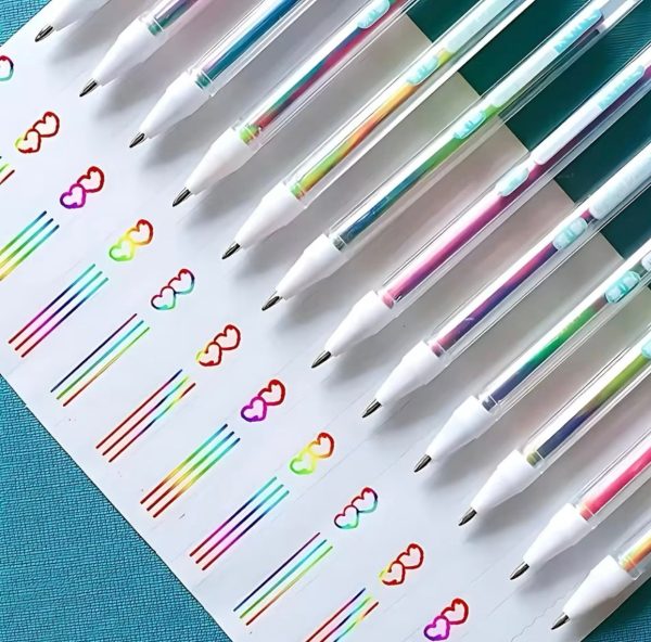 12-Pack Multicolor Gel Highlighter Pens For Sale