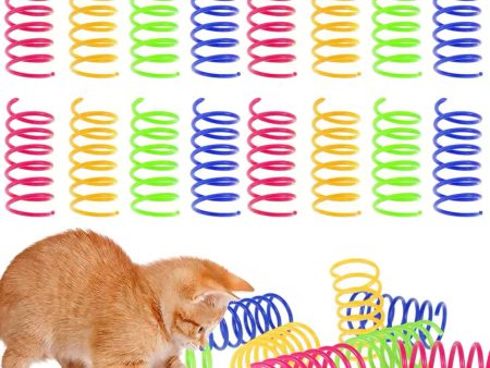 16pcs Cat Springs Toys Kitten Coil Spiral Pet Interactive For Discount