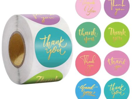 500 Thank You Stickers Online Hot Sale