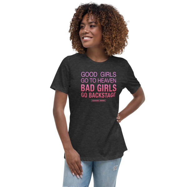 Women s Good Girls Bad Girls Relaxed T-Shirt - Available in 4 Colors (S-3XL) Cheap