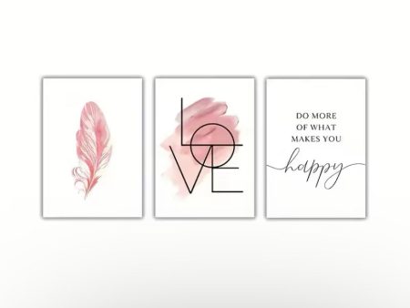 3pc Wall Art Frameless Poster Discount