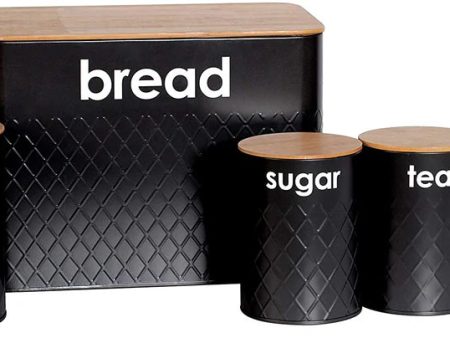 5pc Kitchen Storage Set Bread Bin Online now