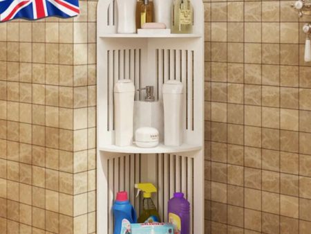 3 Tier Corner Bath Shelf Showers Caddy Storage Rack Unit Organiser Stand White + Online now