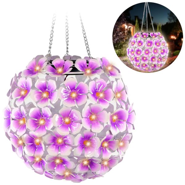 Solar Hanging Flower Ball Light Discount