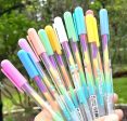 12-Pack Multicolor Gel Highlighter Pens For Sale