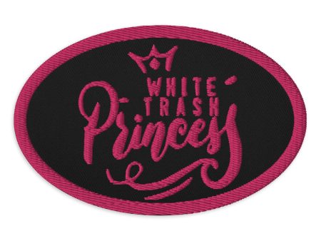 White Trash Princess Embroidered Patch on Sale