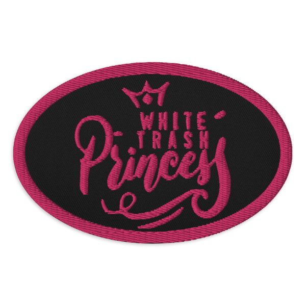 White Trash Princess Embroidered Patch on Sale