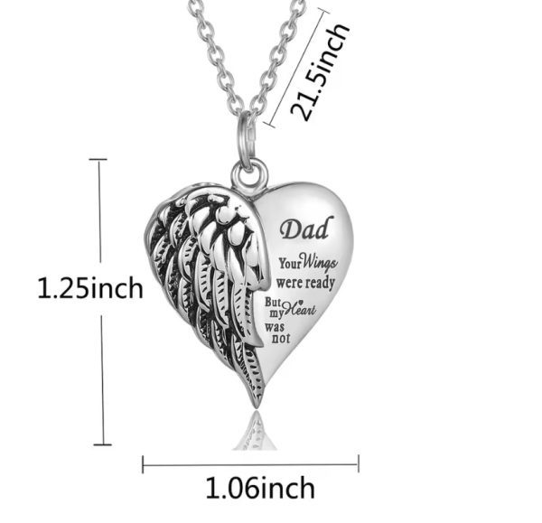 Stainless Steel Memorial Ashes Necklace Supply