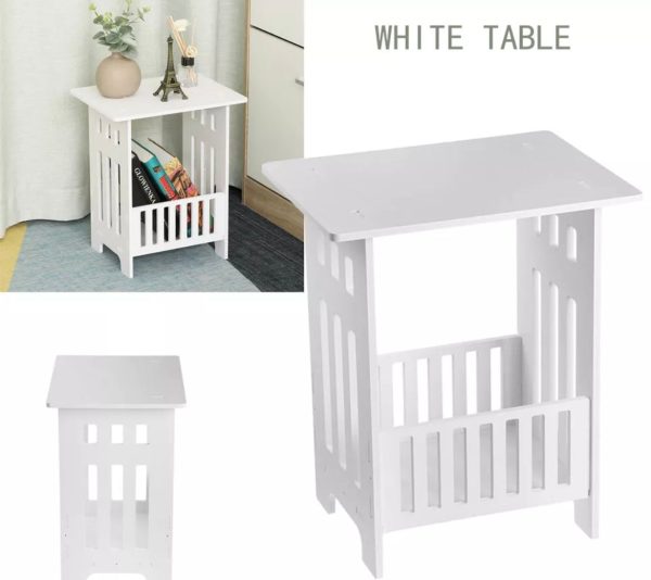 White small table sofa table storage rack Online Sale