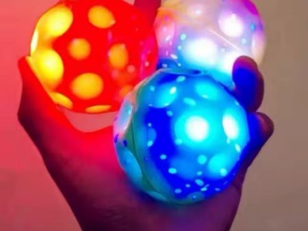 3x Glowing Extreme High Bouncing Ball With LED Light Fashion