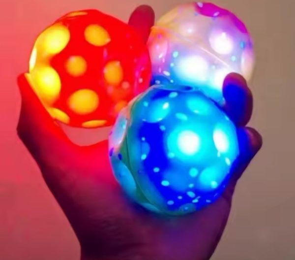 3x Glowing Extreme High Bouncing Ball With LED Light Fashion