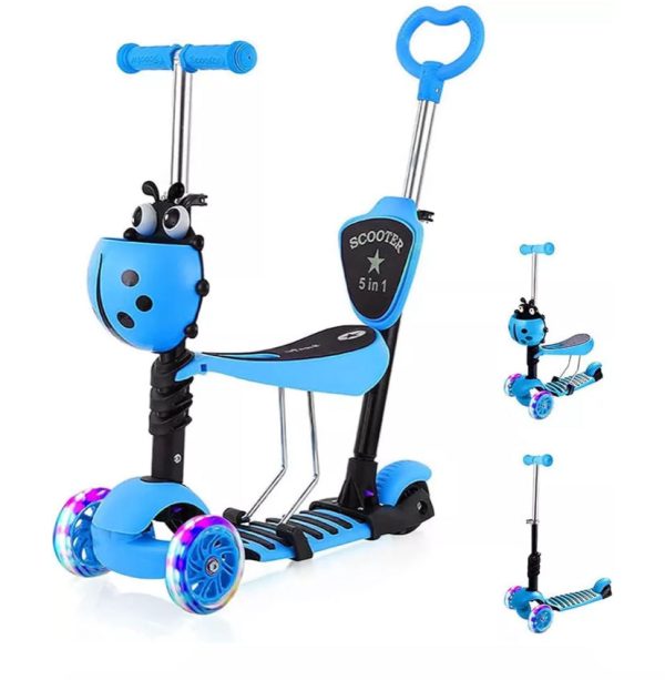 5in1 Kids Scooter Adjustable Seat 3 Wheels Kick Scooters Online Hot Sale