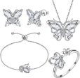 5pcs Butterfly Jewelry Set Online Sale