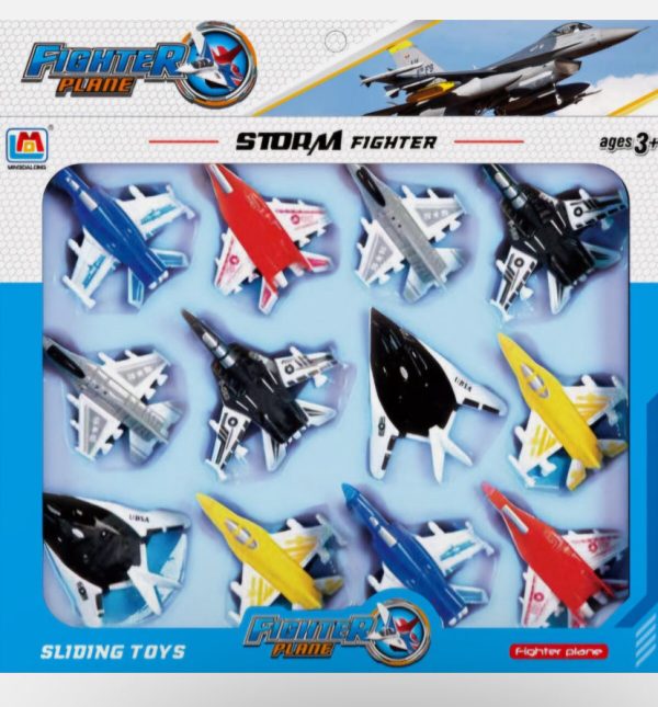 12PC Kids Fighter Jet Toy Cheap