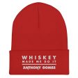 The Whiskey Made Me Do It Cuffed Beanie (Available in 4 Colors) Discount