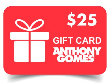 Anthony Gomes Official Store E-Gift Card ($10, $25, $50, $100) Online Hot Sale