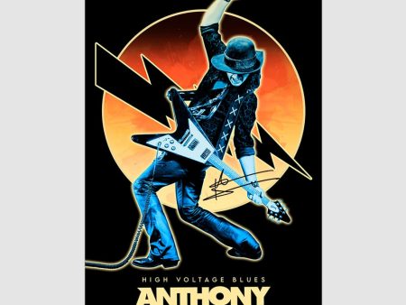 Anthony Gomes Autographed 11  x 17  High Voltage Blues Poster Fashion