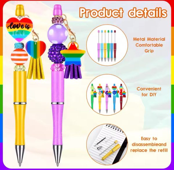 12PCS Bead Pens Fashion