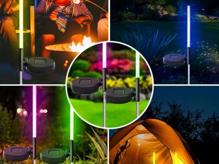 2pcs Garden Solar Lights Outdoor Reed Lamps Discount